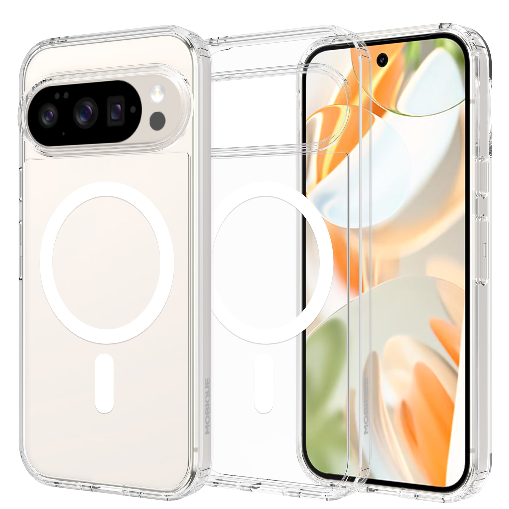 Mobique Hybriddeksel MagSafe Google Pixel 10 Gjennomsiktig