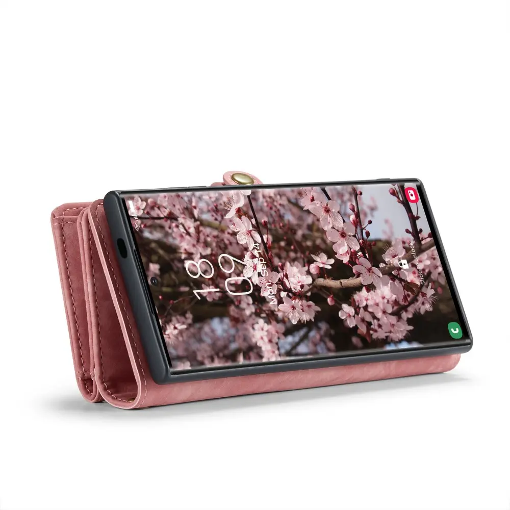 Multi-slot Plånboksfodral Samsung Galaxy S24 Ultra Rosa