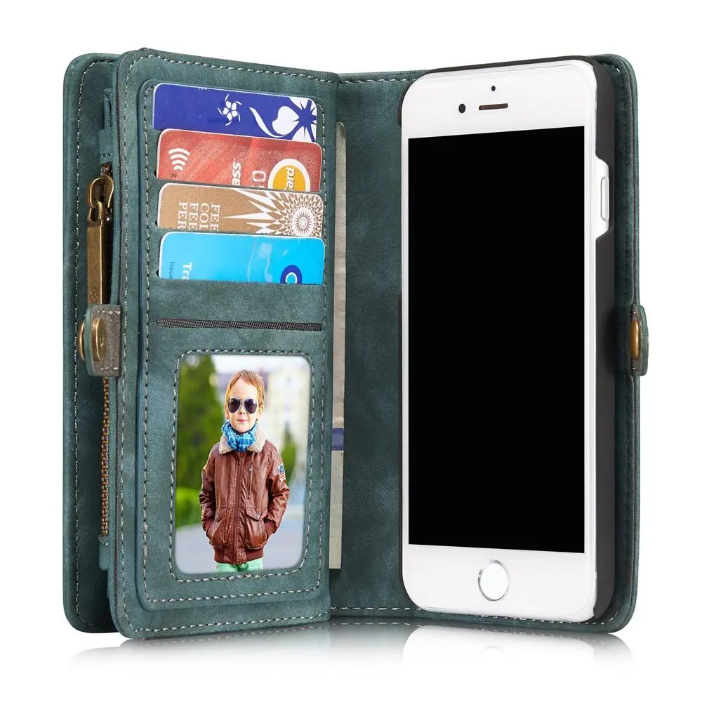 Multi-slot Plånboksfodral iPhone SE 2022 Blå