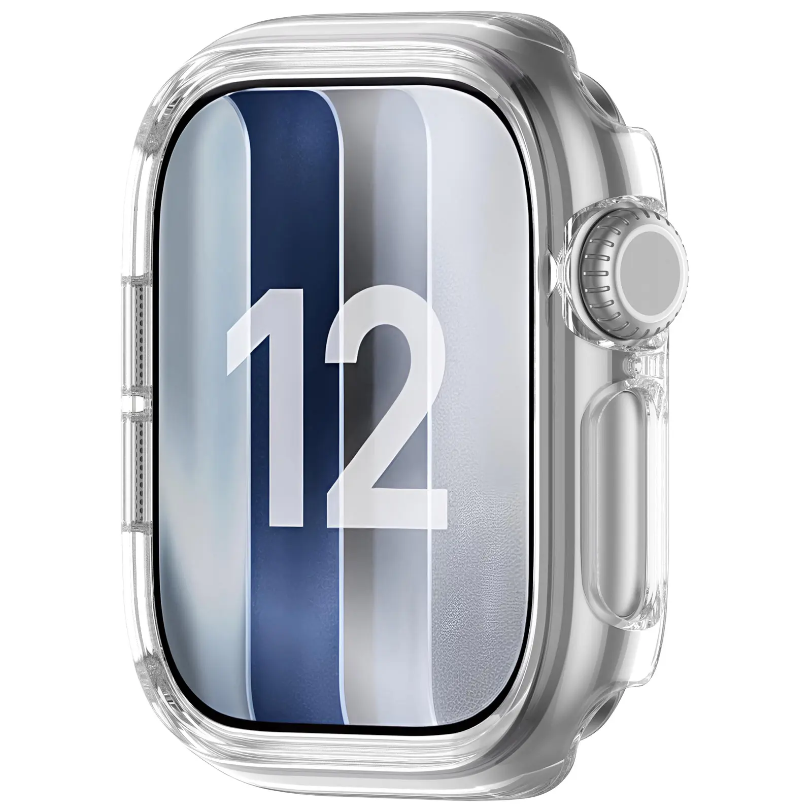 Hårdskal Apple Watch Series 12 43mm Genomskinlig