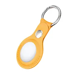 Apple AirTag nahkainen avaimenperä, Keltainen