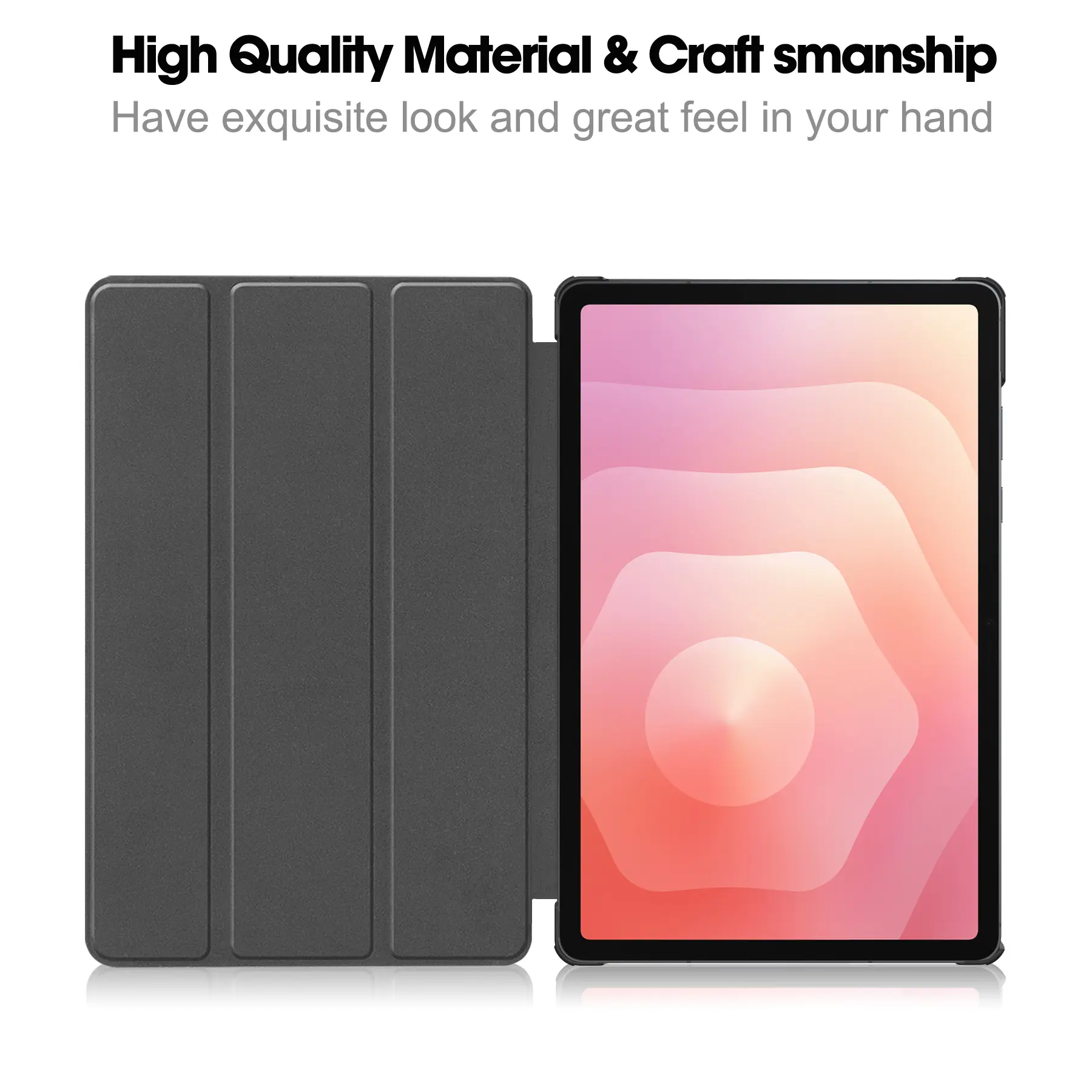 Fodral Tri-fold Samsung Galaxy Tab S12 Plus Svart