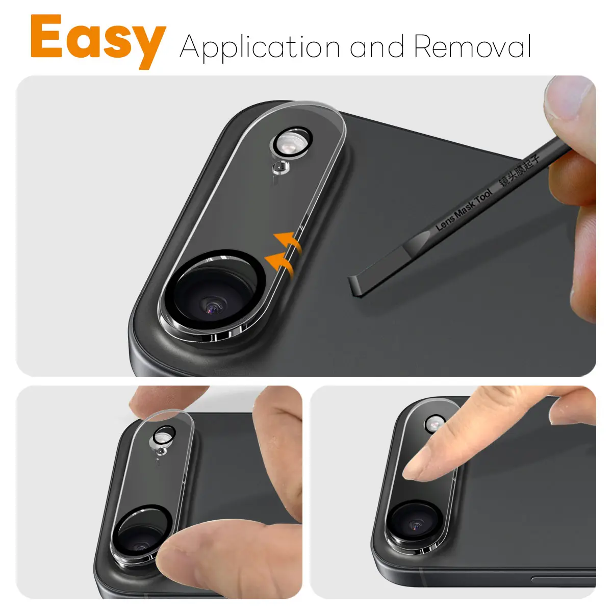 Kameraskydd Härdat Glas iPhone Air (2-pack)