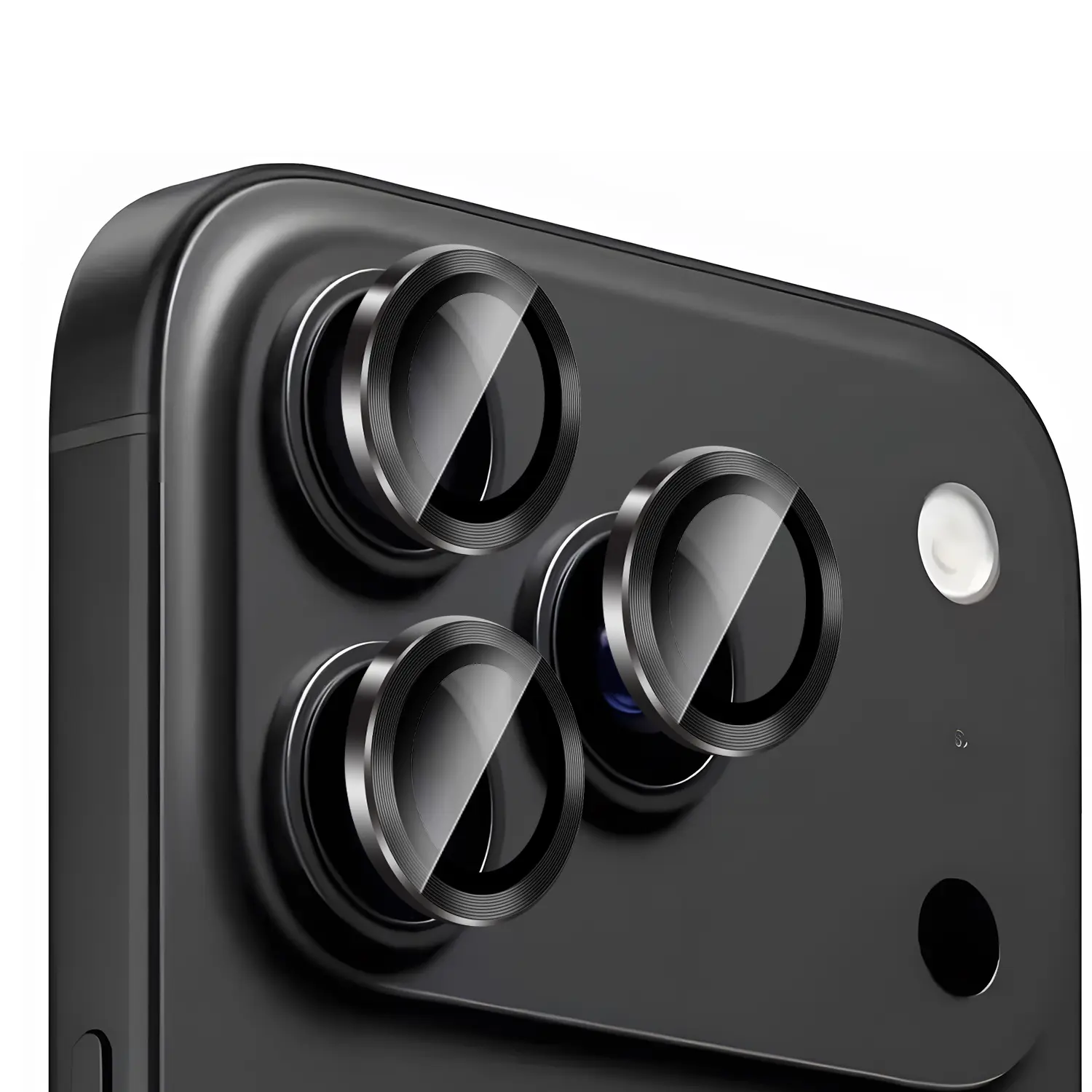 iPhone 17 Pro Linsebeskytter Metal, Sort