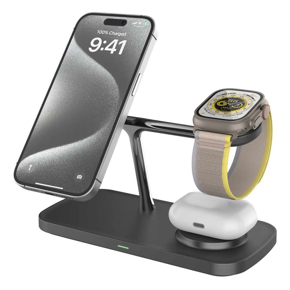 Qi2 Magnetisk trådlös Laddningsstation 3-i-1