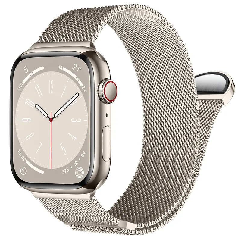 Armband Milanese Apple Watch Ultra 49mm 4th Gen Starlight