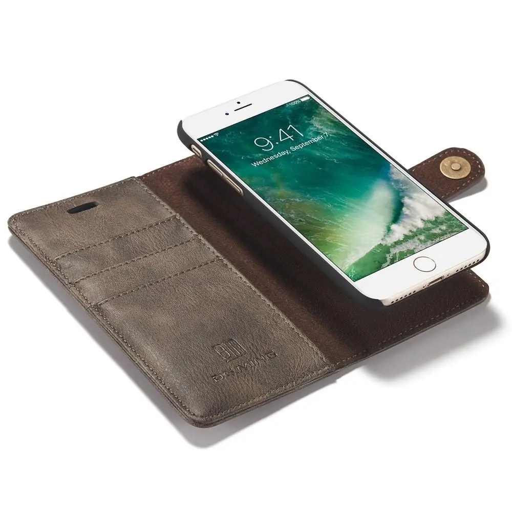 Magnet Wallet iPhone SE 2022 Brown