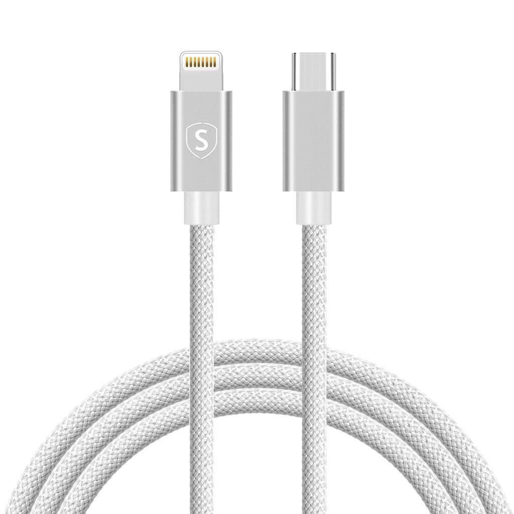 SiGN Kabel USB-C til Lightning 3m, Hvit
