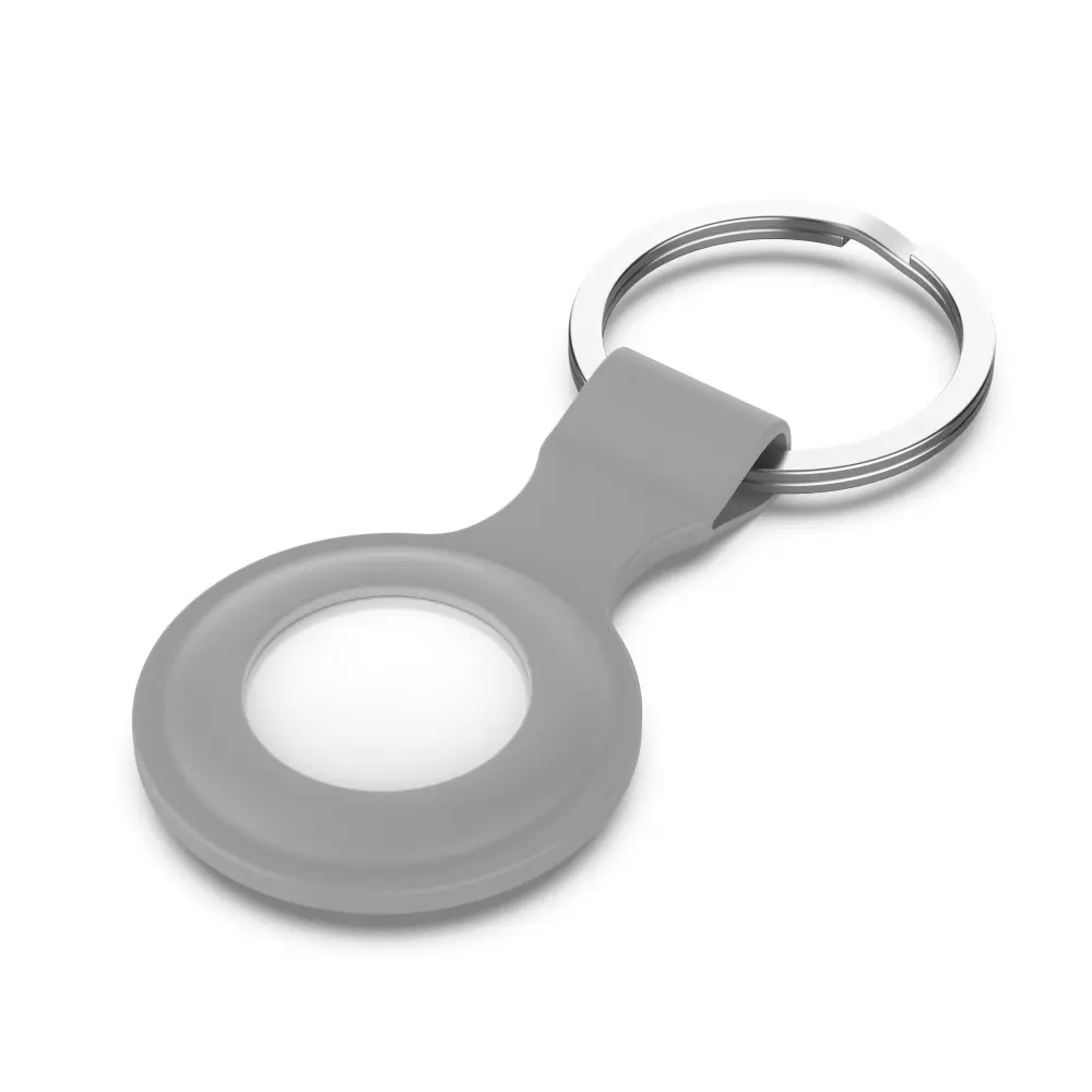 Nyckelring Silikon Apple AirTag Grå