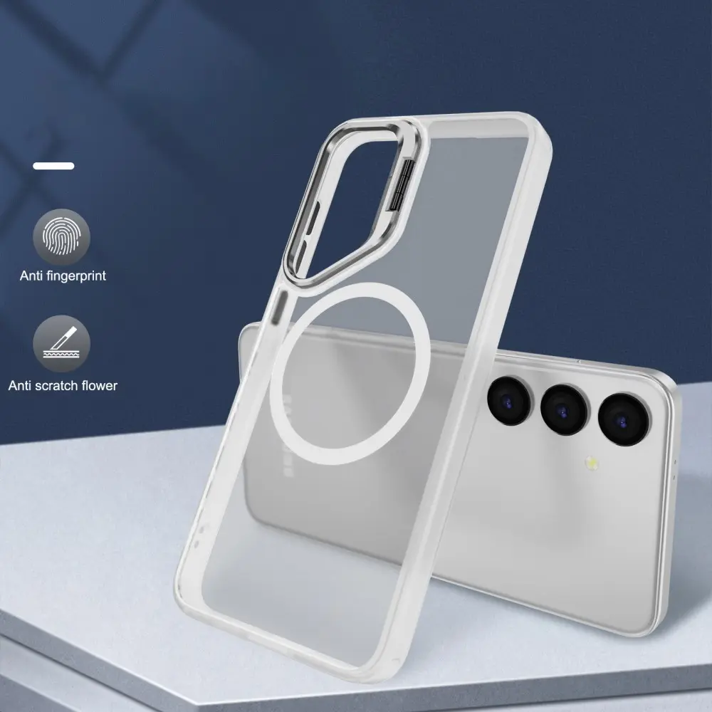 Hybridskal Kickstand MagSafe Samsung Galaxy S24 Ultra Genomskinlig