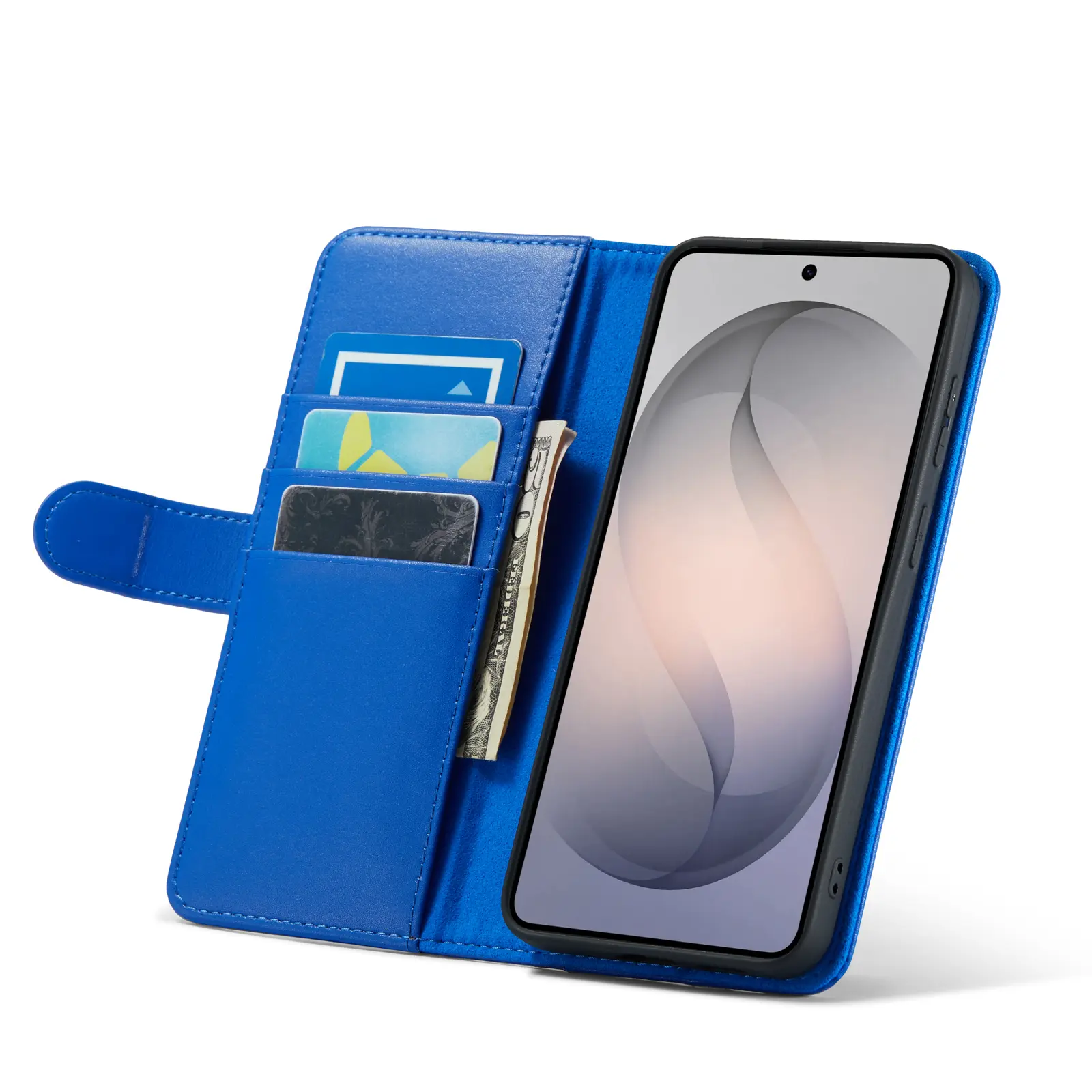 Äkta Läderfodral Samsung Galaxy S26 FE Blå