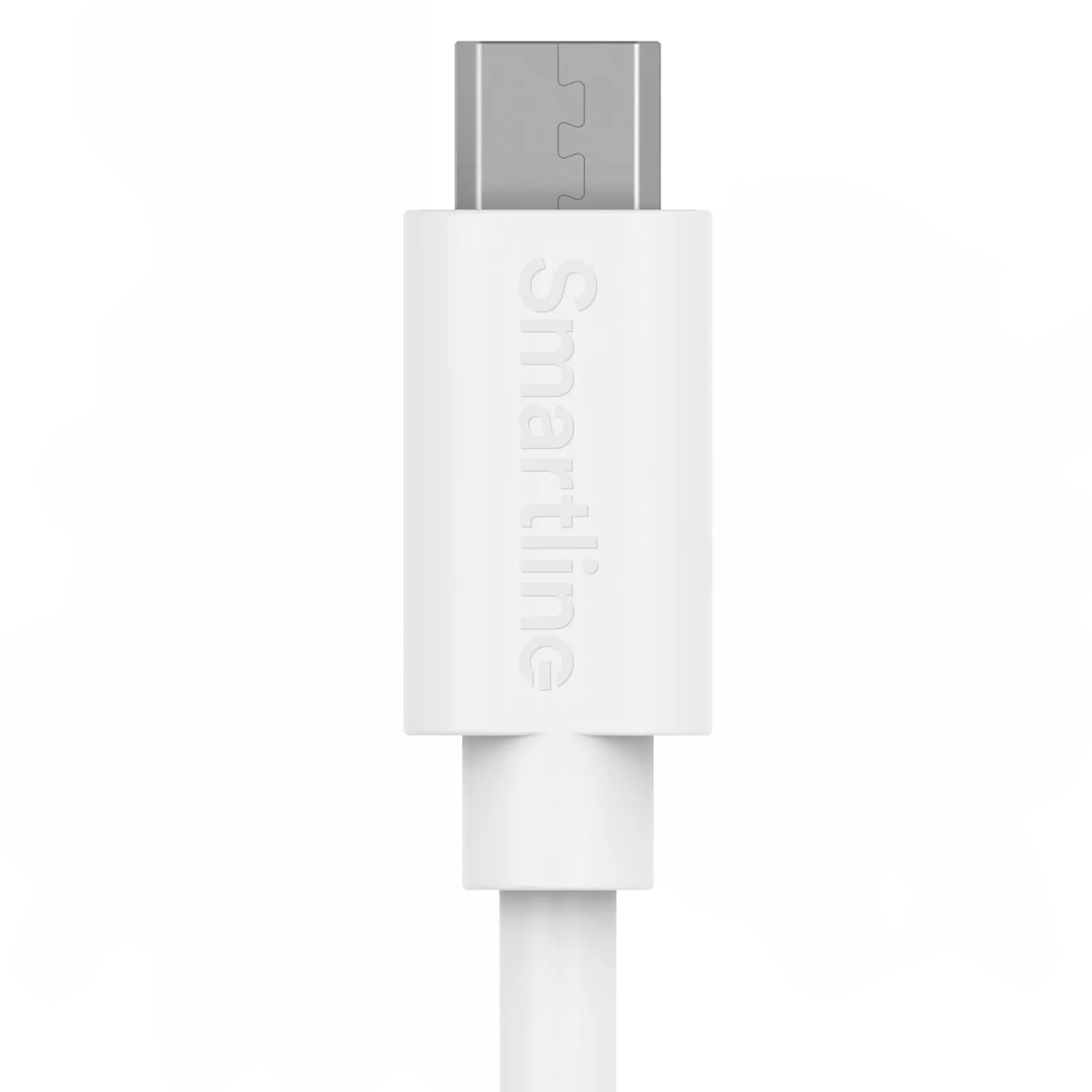 USB-kabel MicroUSB 1m Vit
