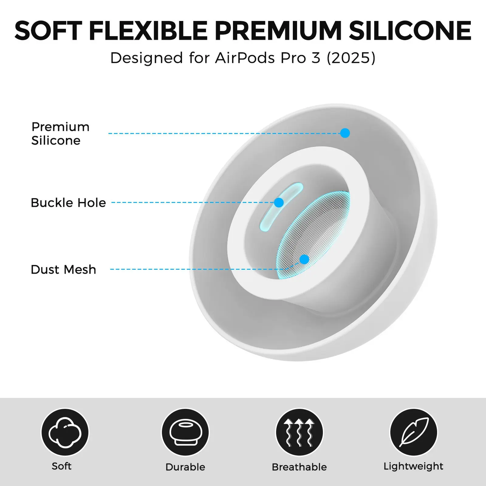 Ear Tips (3-pack) Apple AirPods Pro 3 Vit
