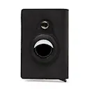 Lær Kortholder AirTag svart