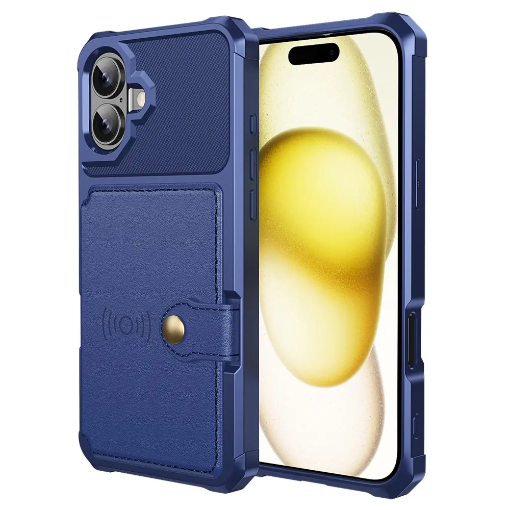 Tough Multi-slot Case iPhone 16 Blå