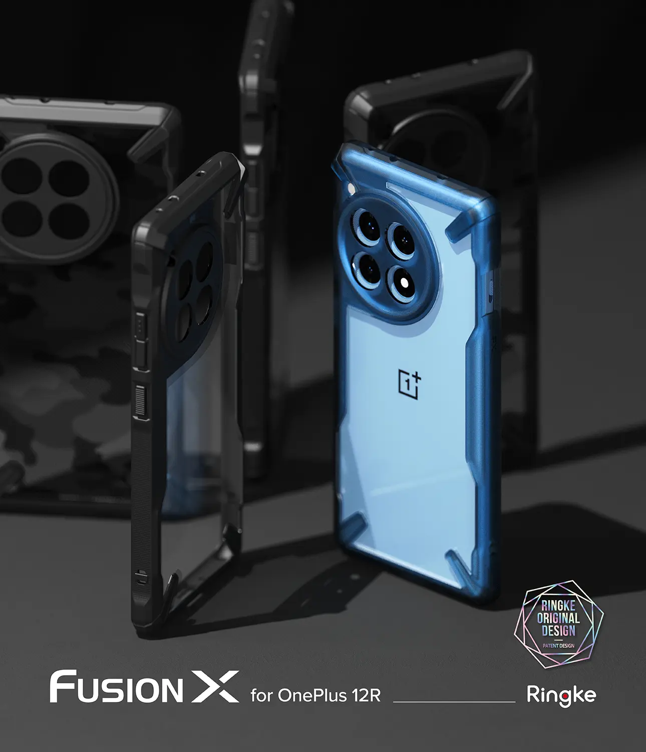 Fusion X Case  OnePlus 12R Svart