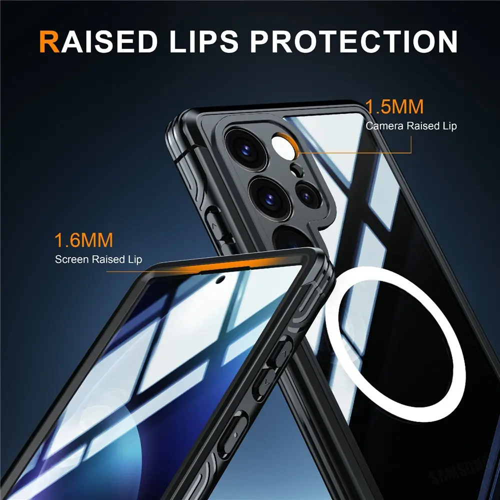 Premium Full Protection Case Samsung Galaxy S25 Ultra Svart