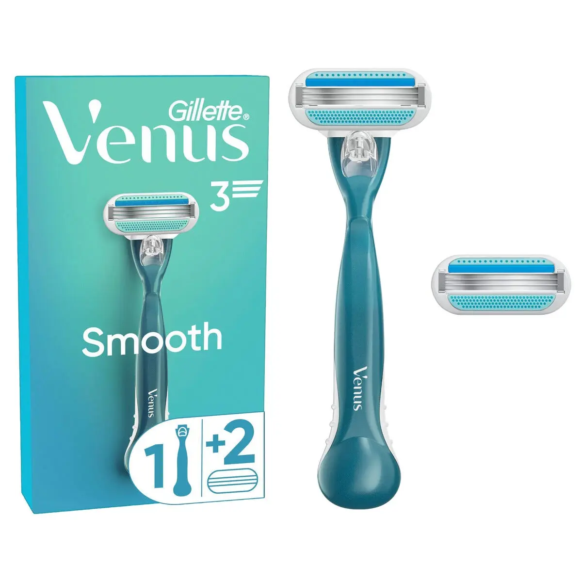 Venus Smooth Barberhøvel + 2 barberblader