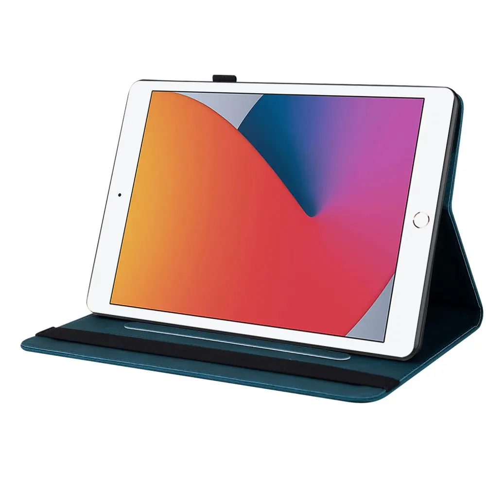 Läderfodral Fjärilar Apple iPad 10.2 9th Gen (2021) Blå