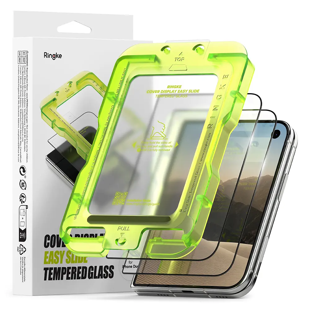 iPhone Duo Ytterskärmskydd i glas med monteringsram (2-pack)