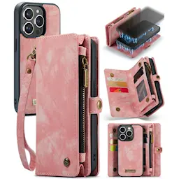 Multi-slot Mobiltaske iPhone 15 Pro Max Lyserød