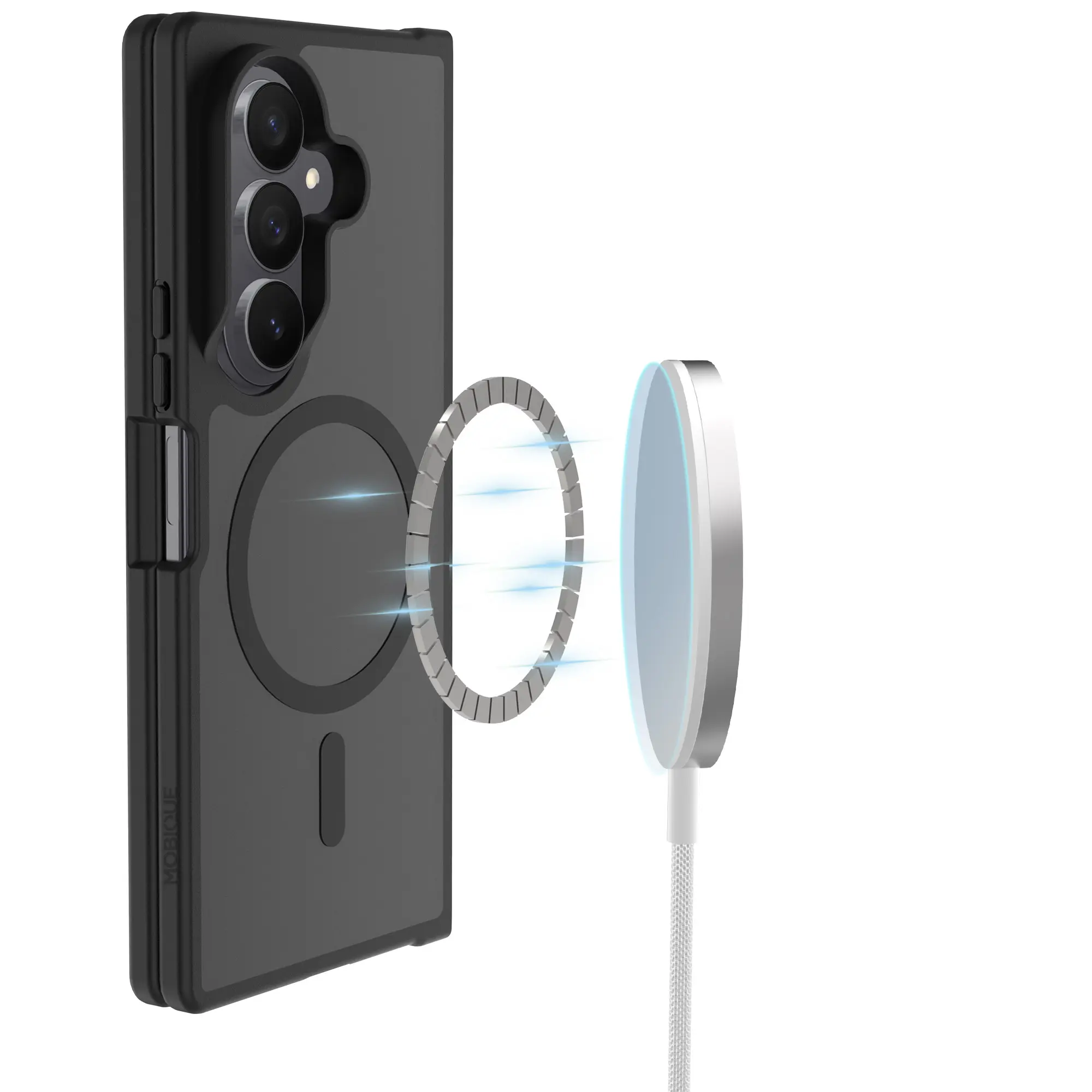Magnetic Hybrid Skal Samsung Galaxy Z Fold 8 Ultra Frosted Black