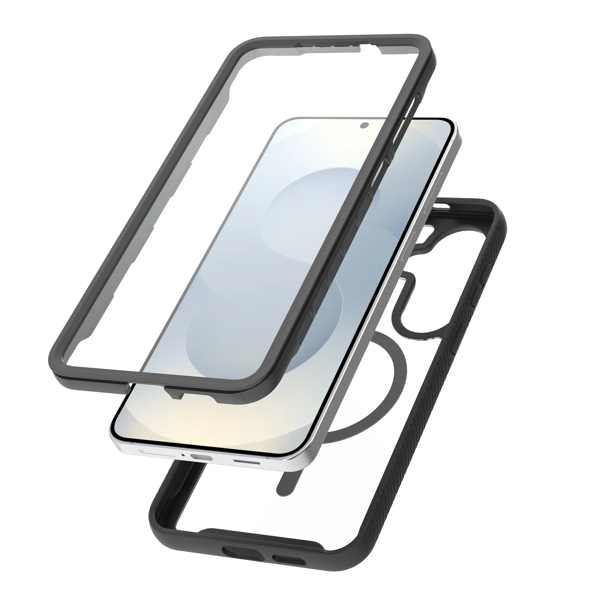 Full Protection Magnetic Case Samsung Galaxy S26 Plus Svart/transparent