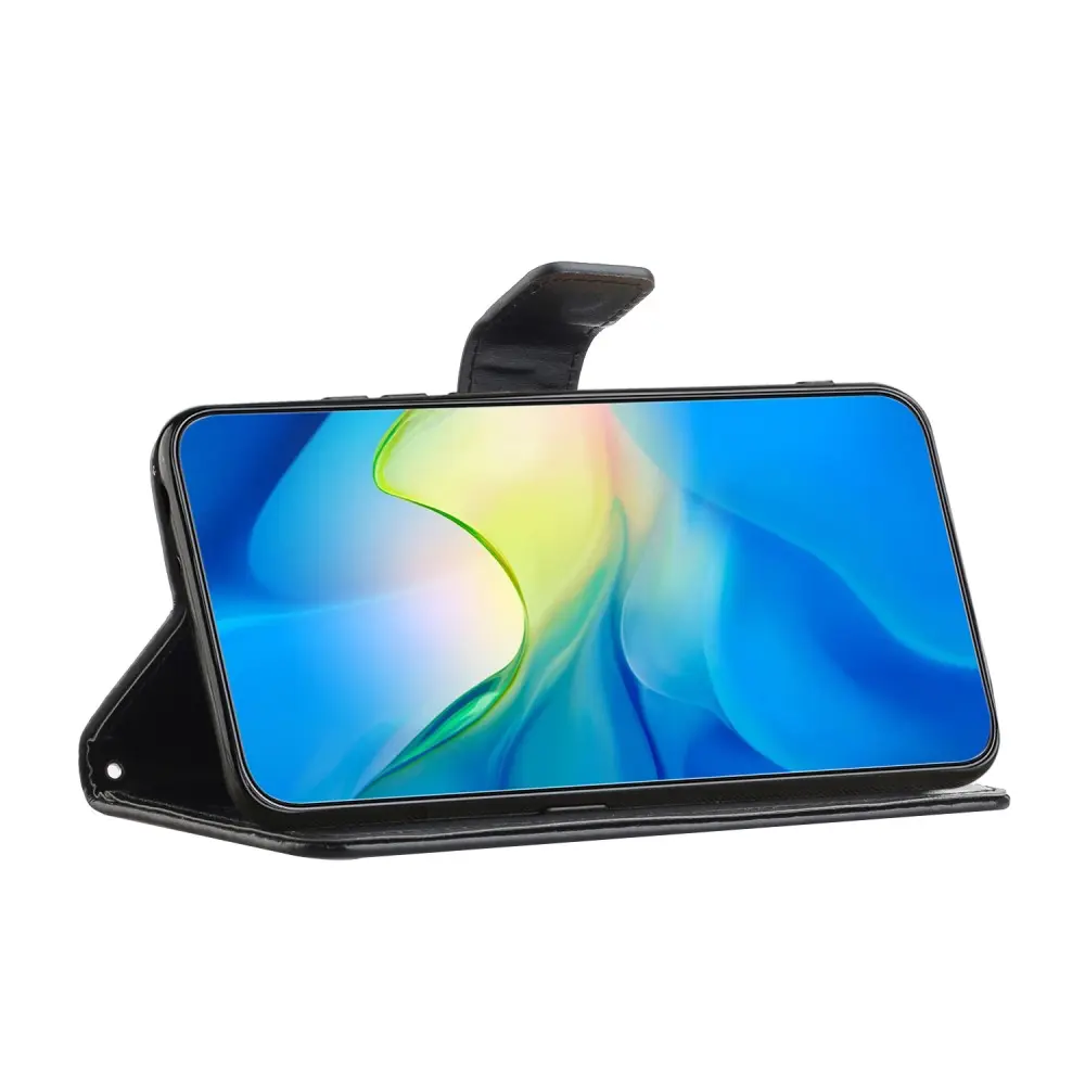 Läderfodral Fjärilar Samsung Galaxy A56 Svart