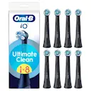 iO Ultimate Clean børstehoveder 8-pak, Sort