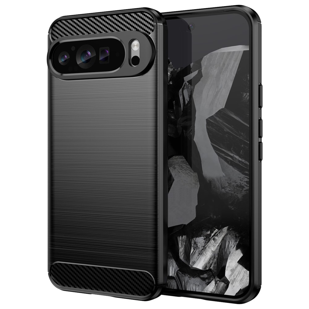 tectTech Google Pixel 9 Pro XL Deksel TPU Brushed Svart - Mobildeksel