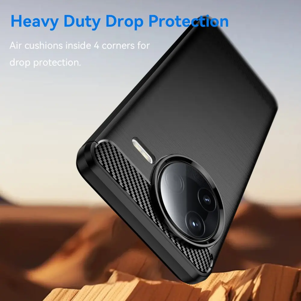 Xiaomi Poco F7 Pro Skal TPU Brushed Svart