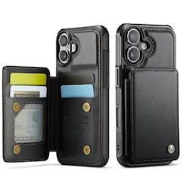 RFID blocking Tegnebog Cover iPhone 17 sort