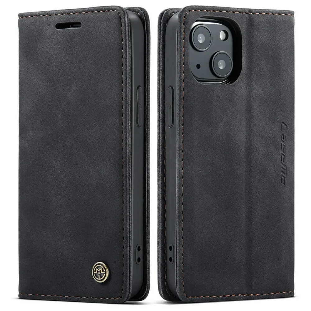 Slim Plånboksfodral iPhone 13 Svart