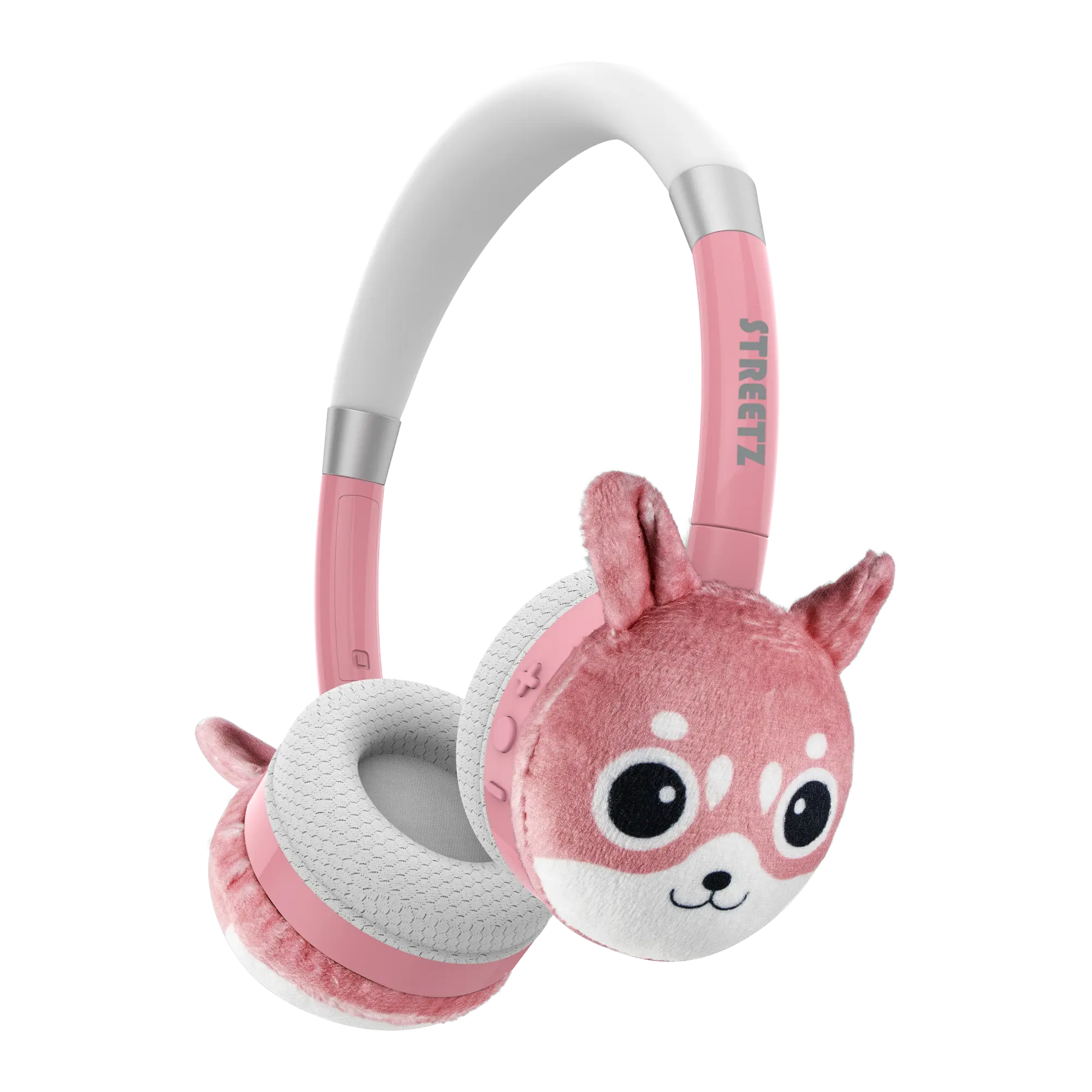 Over-ear-Plush lastenkuulokkeet, Vaaleanpunainen