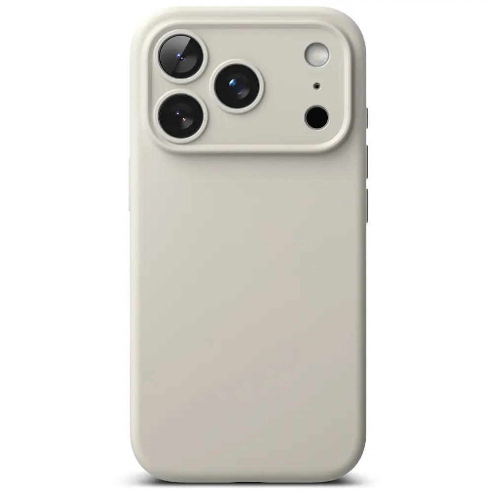 Silicone Magnetic Case iPhone 17 Pro Max Stone