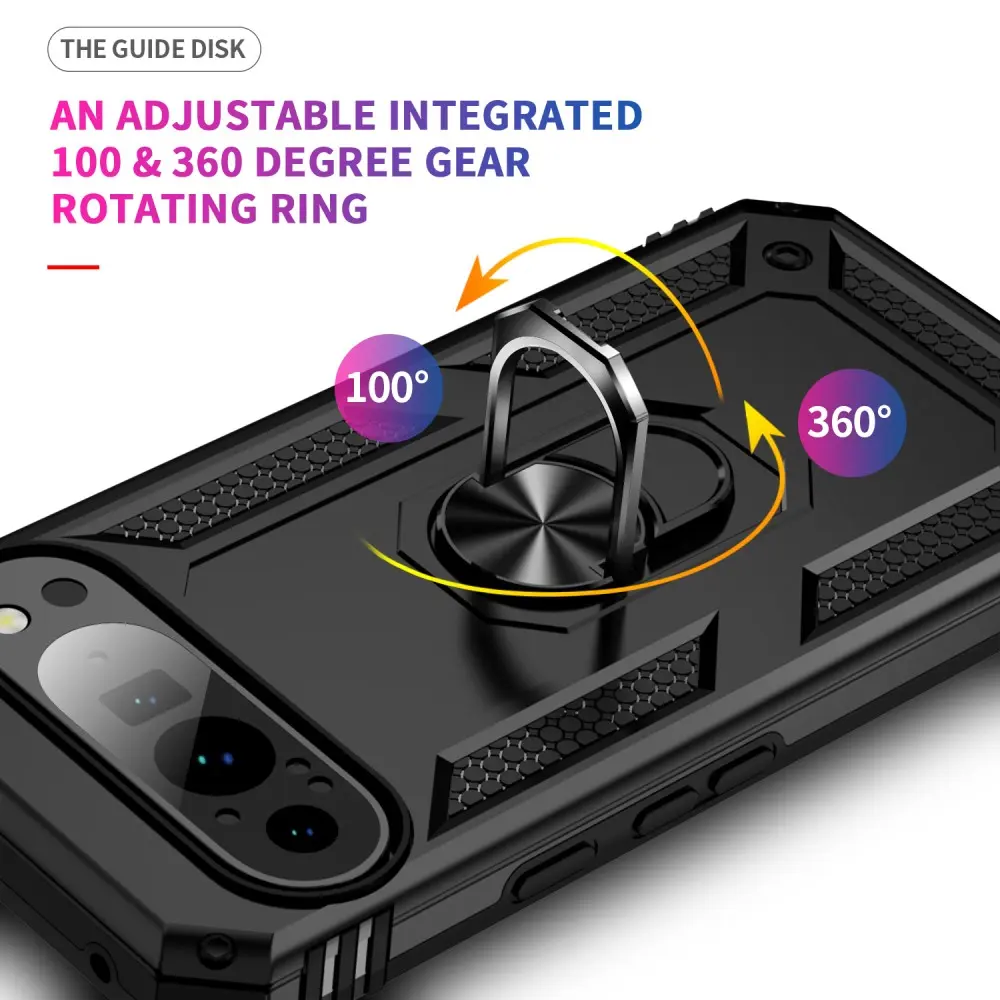 Hybridskal Tech Ring Google Pixel 9 Pro XL svart