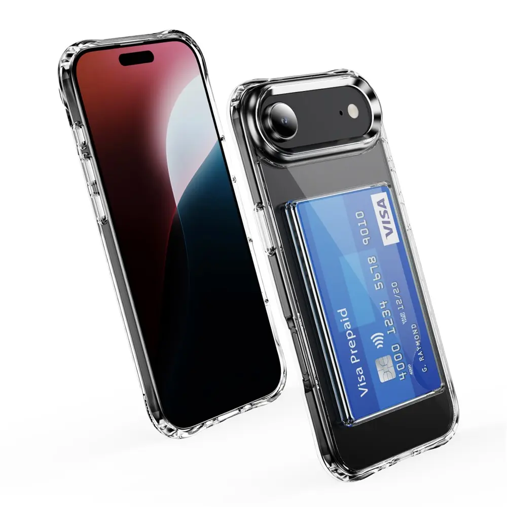 Hybridskal Kortfack iPhone Air Genomskinlig