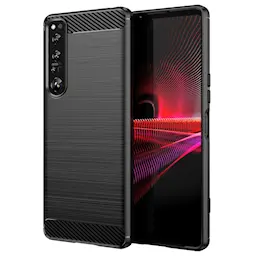 Sony Xperia 1 IV Cover TPU Brushed Sort