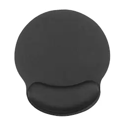 Musmatta med ergonomiskt stöd, svart