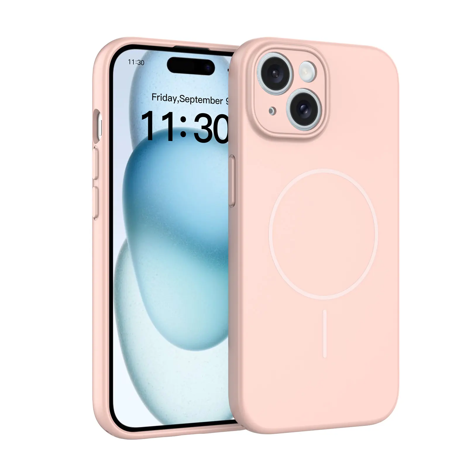 MagSafe-skal SoftArmor iPhone 15 Rosa