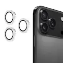 Glitter Linsebeskytter Aluminium iPhone 17 Pro Sølv