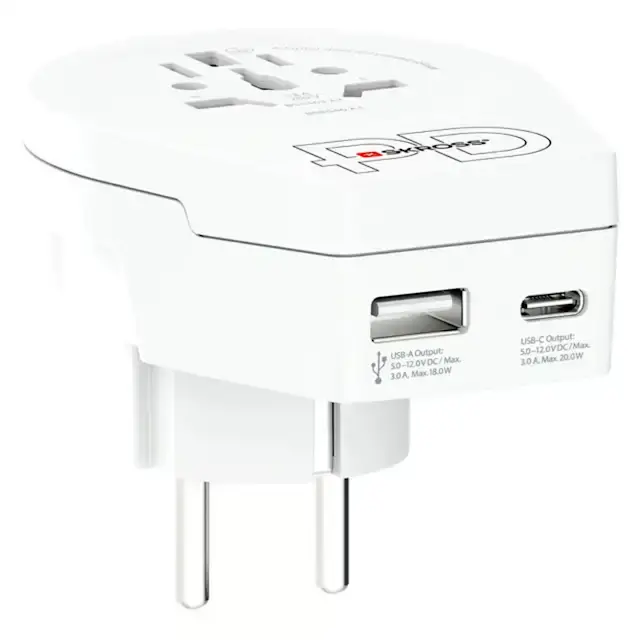 World to Europe USB AC PD 20W