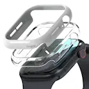 Slim Case (2-pack) Apple Watch Series 10 46mm Light Gray & Clear