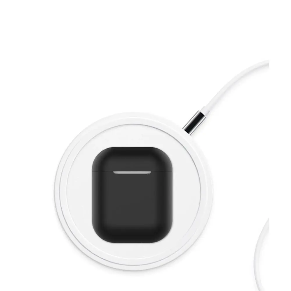 Silikonskal Apple AirPods Trådlöst Laddningsetui Svart