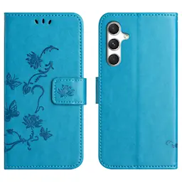 Samsung Galaxy S26 Suojakotelo perhoskuviolla, Sininen