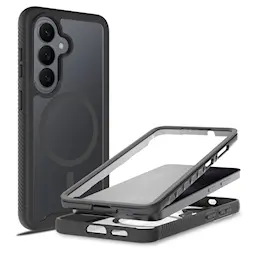 Full Protection Magnetic Case Samsung Galaxy S26 Svart/gjennomsiktig