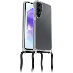 Samsung Galaxy A55 Cover med halskæde React Necklace, Gennemsigtig