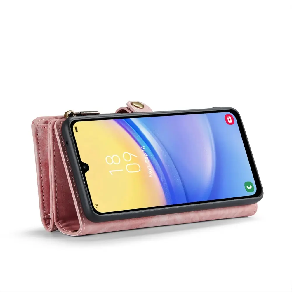 Multi-slot Plånboksfodral Samsung Galaxy A16 Rosa