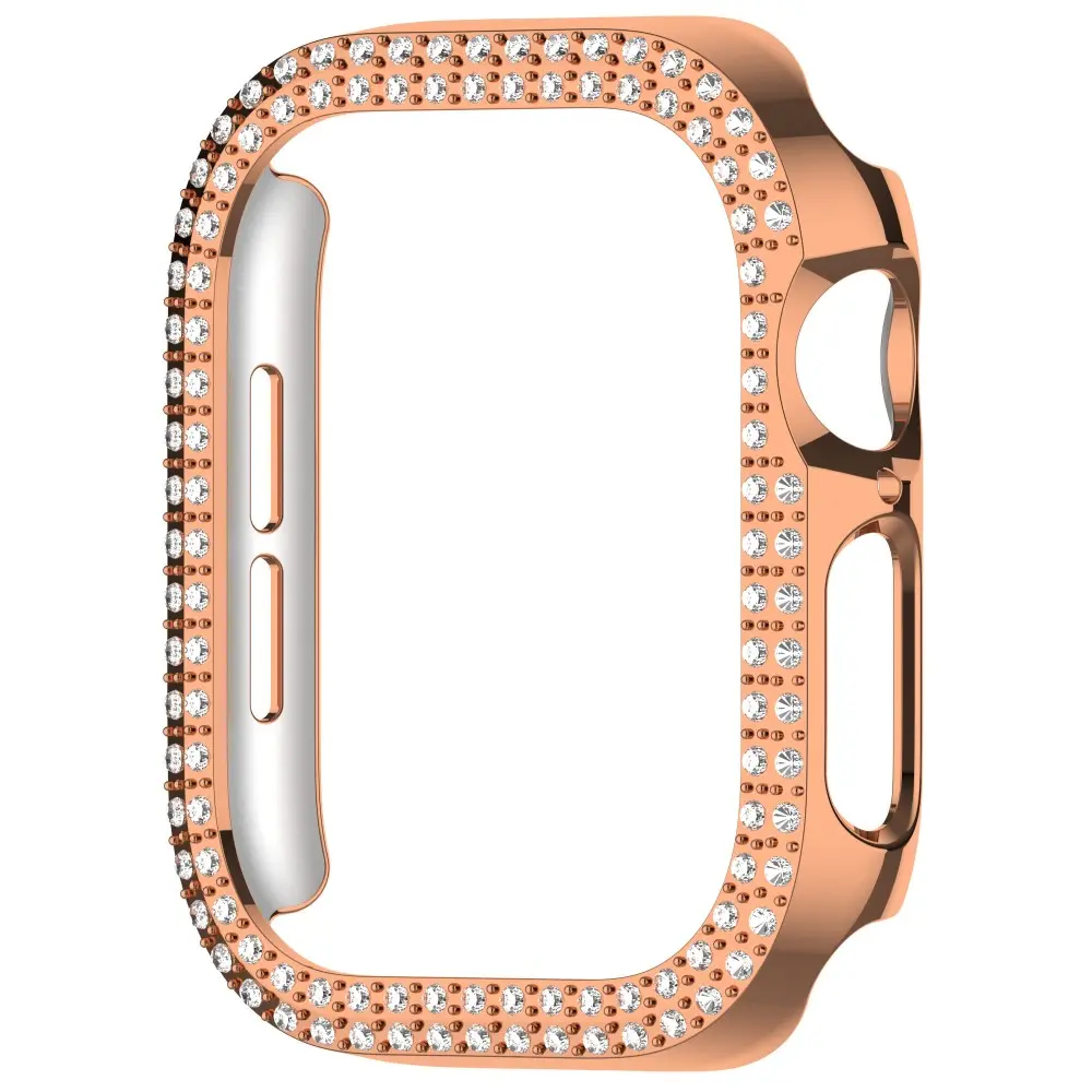 Rhinestone Skal Apple Watch Series 11 42mm roséguld