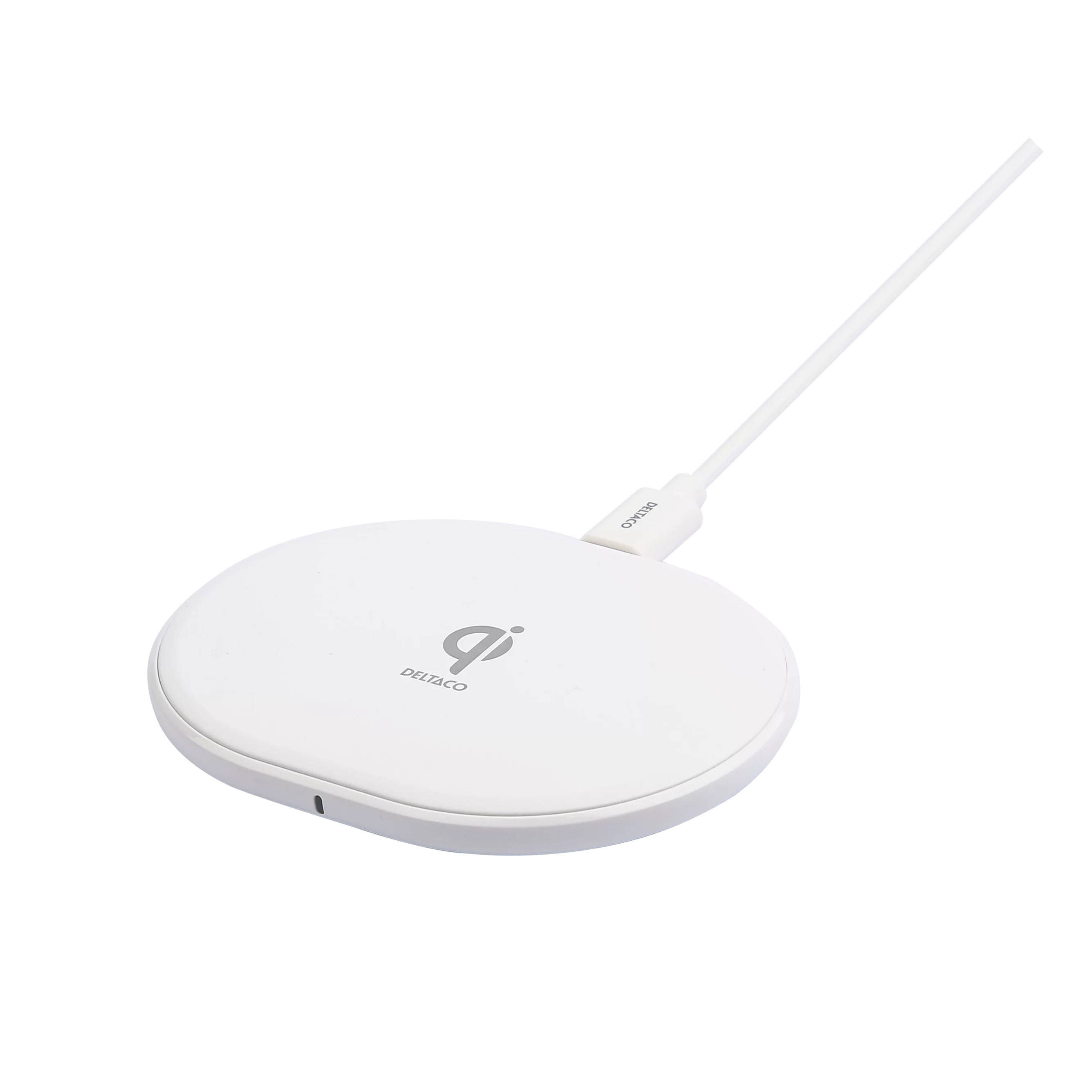 Deltaco 10W Wireless Qi Charging Pad hvit
